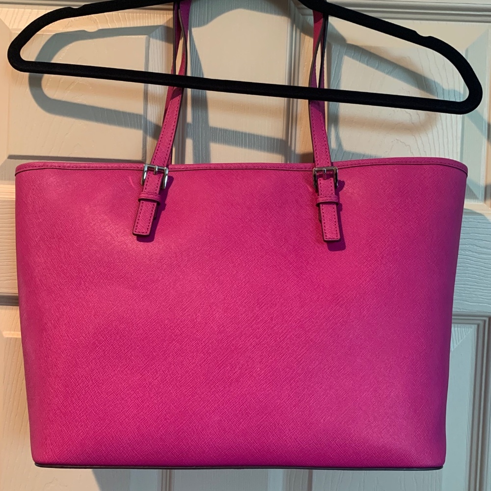Michael Kors Magenta Pink Tote Handbag - Picture 6 of 11